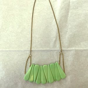 Green Statement necklace